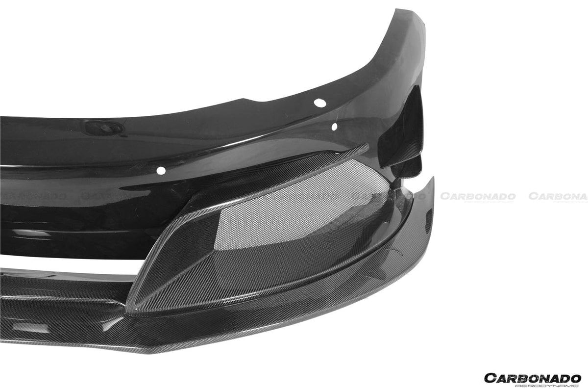 2011-2014 McLaren MP4 12C Rebel Performance Style Front Bumper w/ Lip - Carbonado Aero