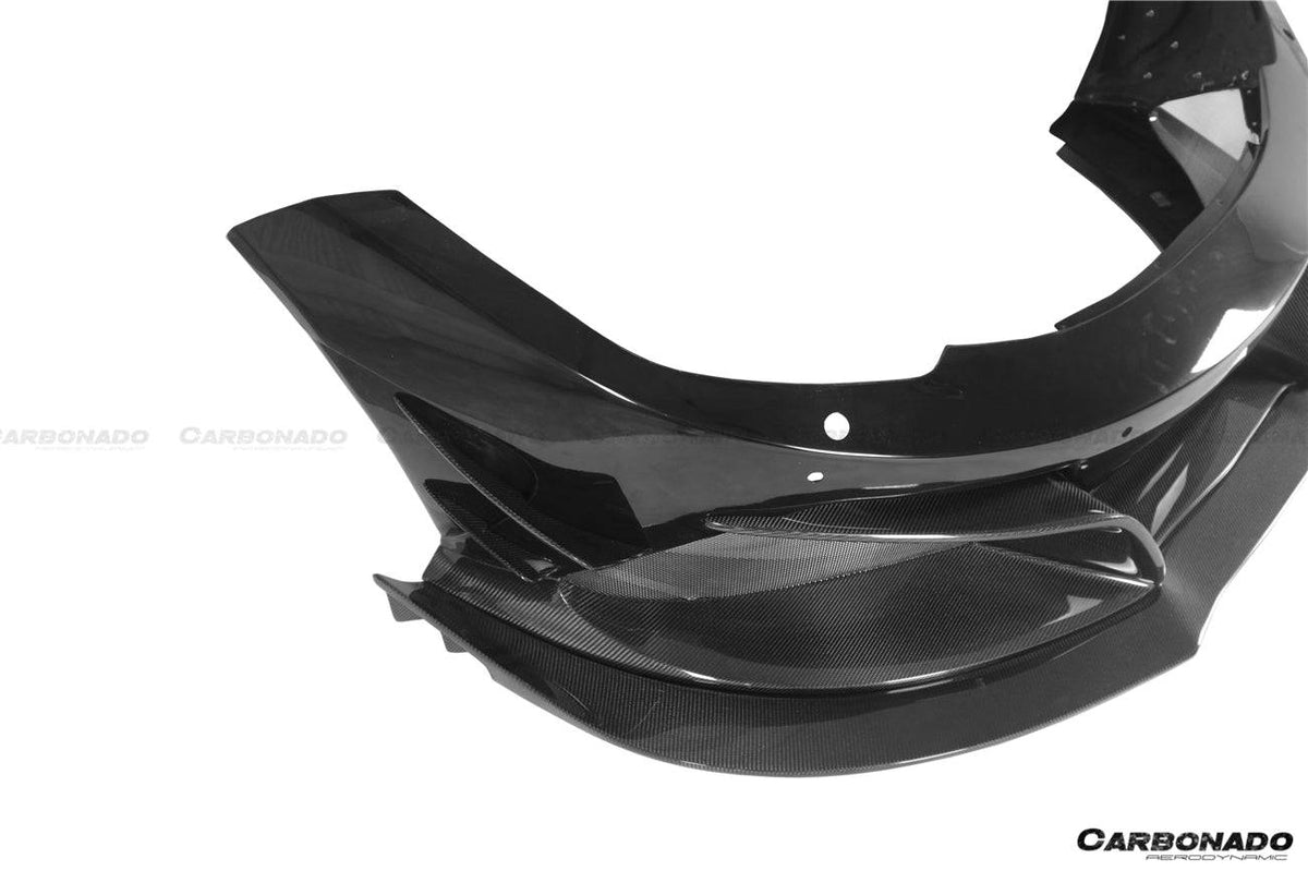 2011-2014 McLaren MP4 12C Rebel Performance Style Front Bumper w/ Lip - Carbonado Aero