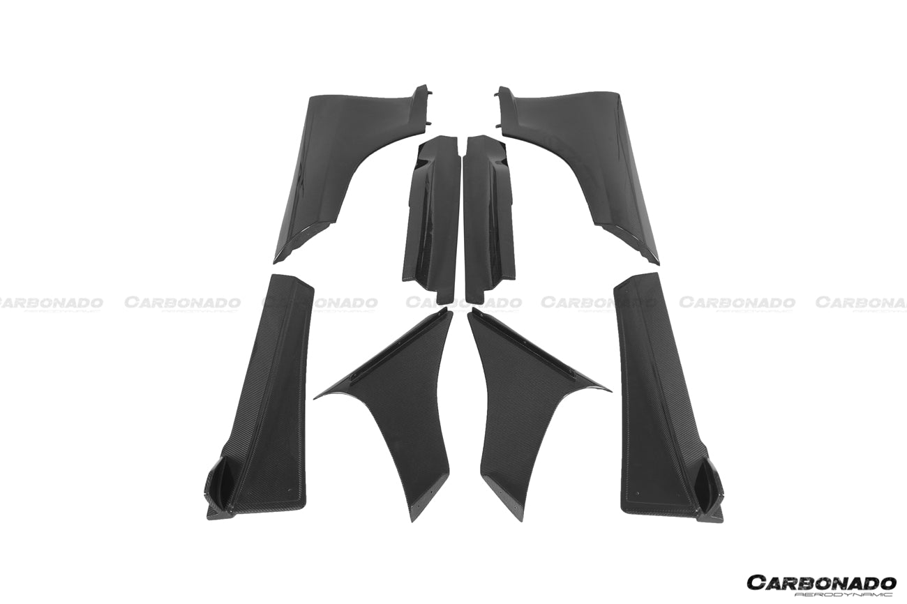 2011-2017 McLaren 650s MP4 12C Rebel Performance Style Side Skirts - Carbonado Aero