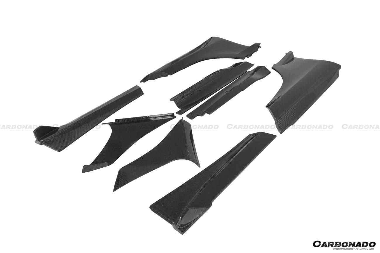 2011-2017 McLaren 650s MP4 12C Rebel Performance Style Side Skirts - Carbonado Aero