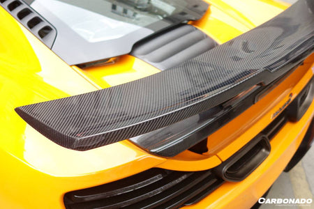 2011-2017 McLaren 650S/MP4 12C BKSS Style Carbon Fiber Trunk Spoiler - Carbonado Aero