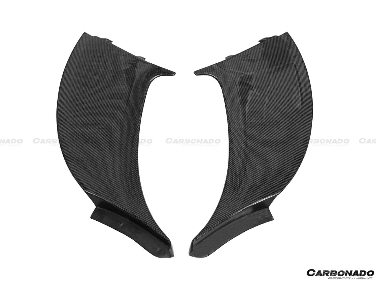 2011-2014 McLaren MP4 12C OEM Style Carbon Fiber Side Intake Blades - Carbonado Aero