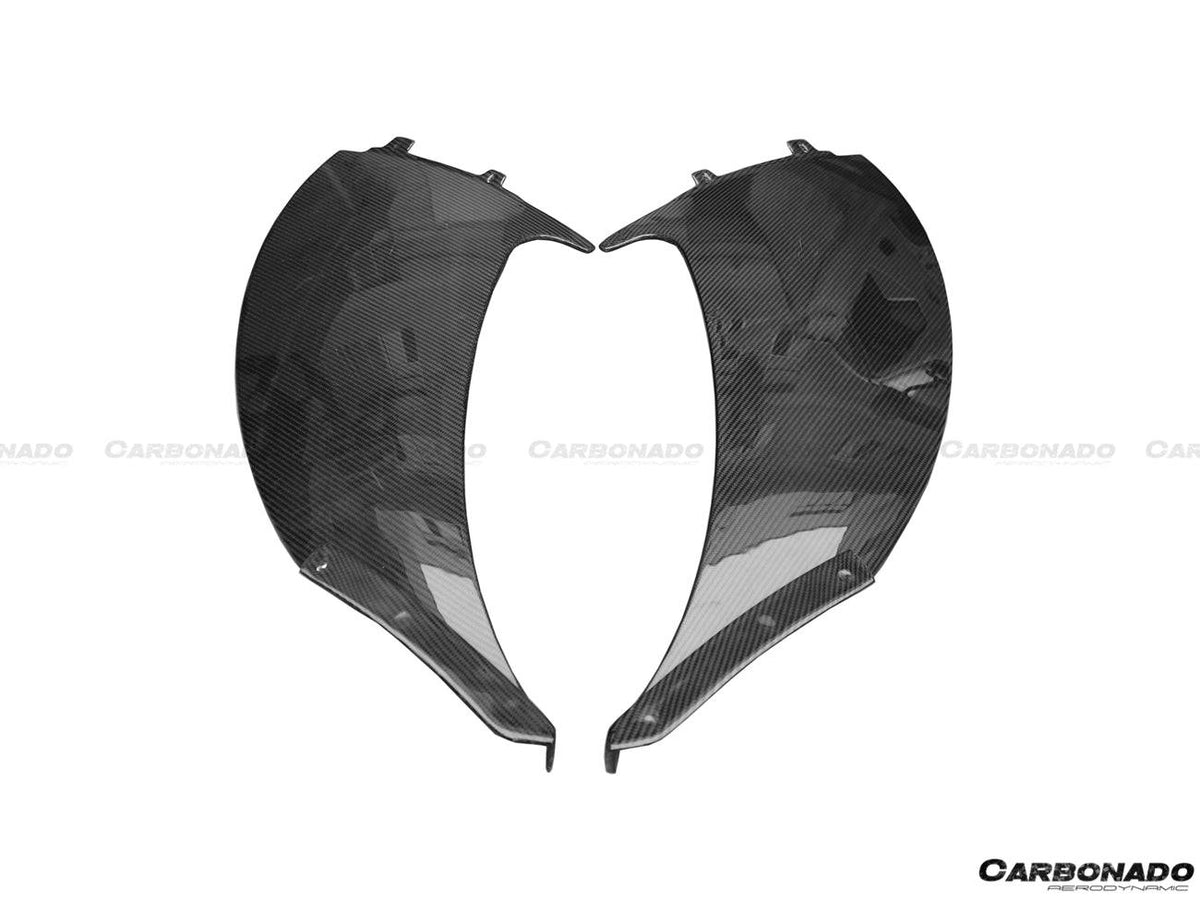 2011-2014 McLaren MP4 12C OEM Style Carbon Fiber Side Intake Blades - Carbonado Aero