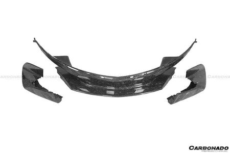 2015-2020 McLaren 540C/570S 600LT-Style Carbon Fiber Front Bumper Lip and Side Splitter - Carbonado Aero