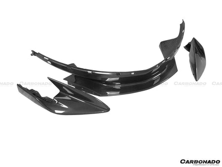 2015-2020 McLaren 540C/570S 600LT-Style Carbon Fiber Front Bumper Lip and Side Splitter - Carbonado Aero