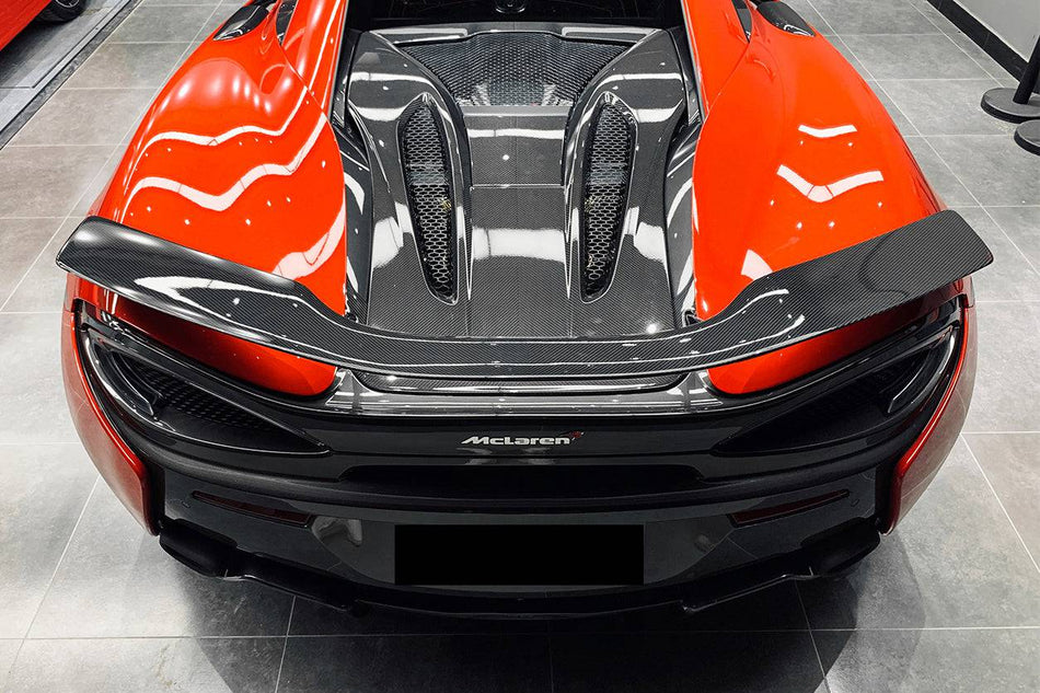 2015-2020 McLaren 540C/570S Coupe Autoclave OEM Style Dry Carbon Fiber Rear Engine Trunk Replacement - Carbonado