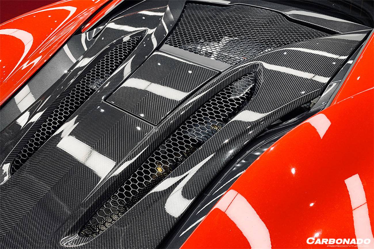 2015-2020 McLaren 540c/570s Coupe Autoclave OEM Style Dry Carbon Fiber Rear Engine Trunk Replacement - Carbonado Aero