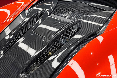 2015-2020 McLaren 540c/570s Coupe Autoclave OEM Style Dry Carbon Fiber Rear Engine Trunk Replacement - Carbonado Aero