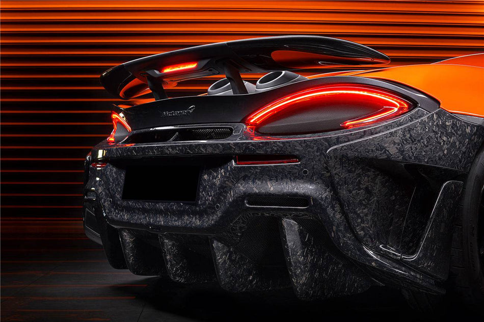 2018-2021 McLaren 600LT OEM Style Rear Bumper - Carbonado