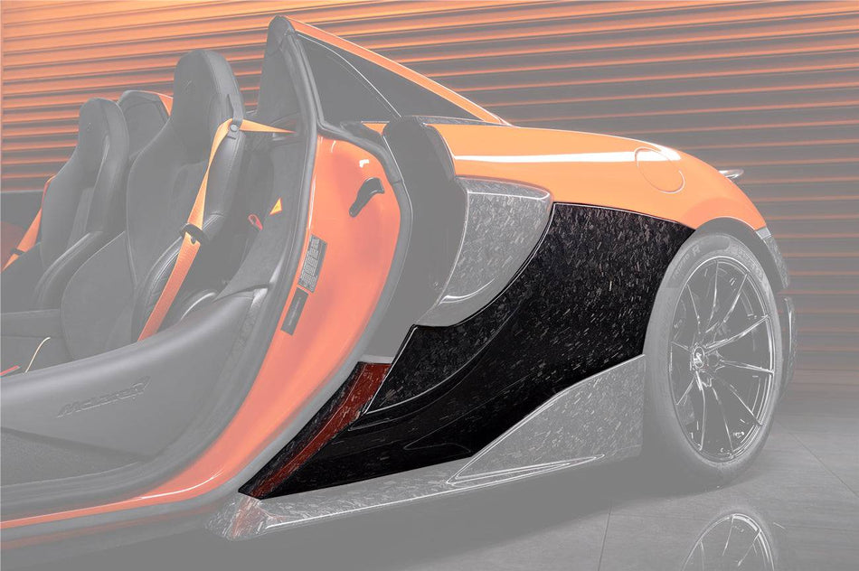 2018-2021 McLaren 570/600LT OEM Style Carbon Fiber Quarter Panel Rear Side Skirts
