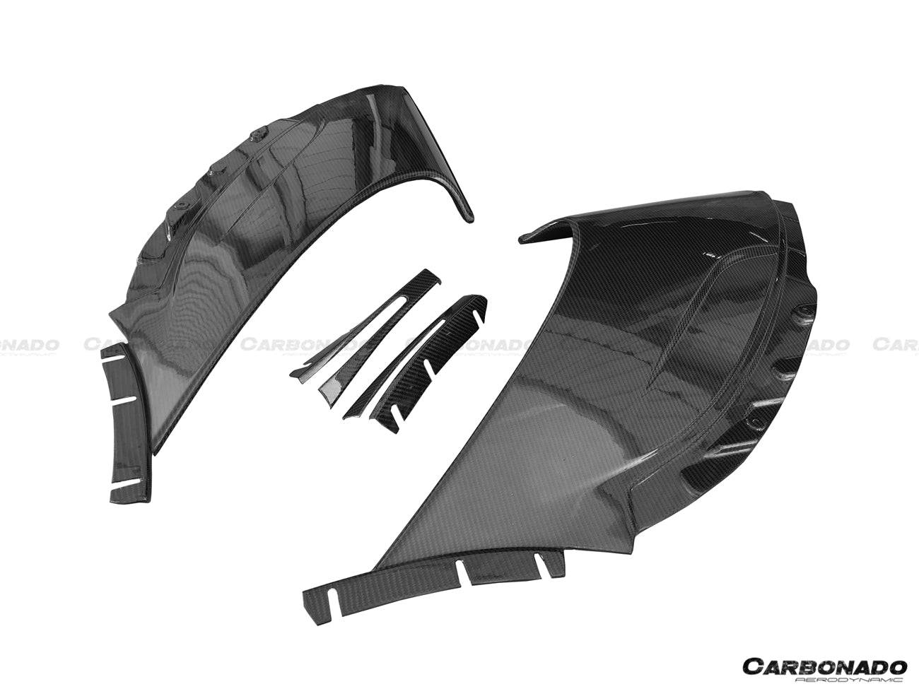 2014-2017 McLaren 650S OEM Style Carbon Fiber Tuning Veins Intake Blades - Carbonado Aero