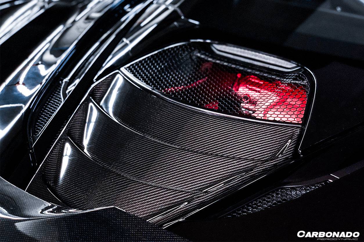2017-2022 McLaren 720s DRY Carbon Fiber Engine Cover Replacement - Carbonado Aero