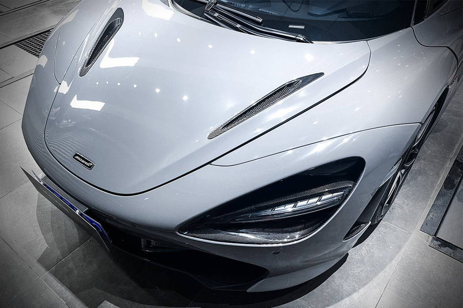 2017-2022 McLaren 720S OEM Style Carbon Fiber Hood Scoop - Carbonado