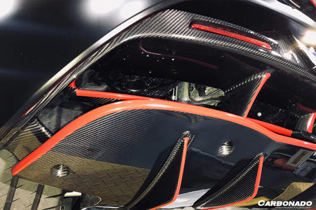 2017-2022 McLaren 720s OEM Style Carbon Fiber Rear Bumper Center Valance - Carbonado Aero