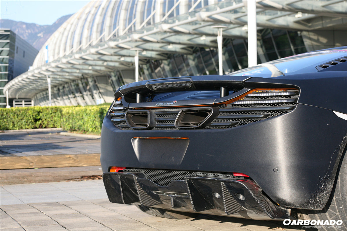 2011-2017 McLaren MP4 12C/650S DP Style Carbon Fiber Rear Diffuser - Carbonado Aero