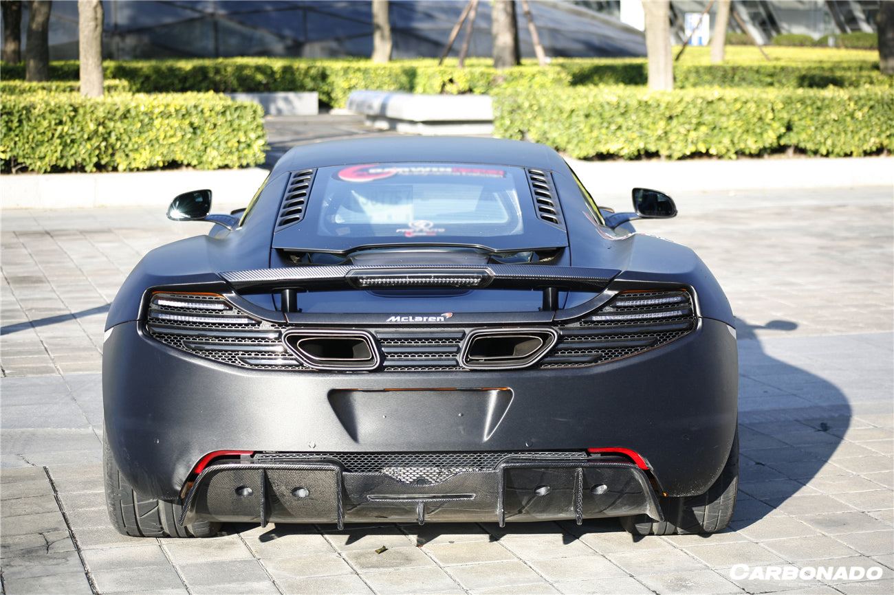 2011-2017 McLaren MP4 12C/650S DP Style Carbon Fiber Rear Diffuser - Carbonado