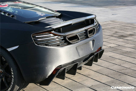 2011-2017 McLaren MP4 12C/650S DP Style Carbon Fiber Rear Diffuser - Carbonado Aero