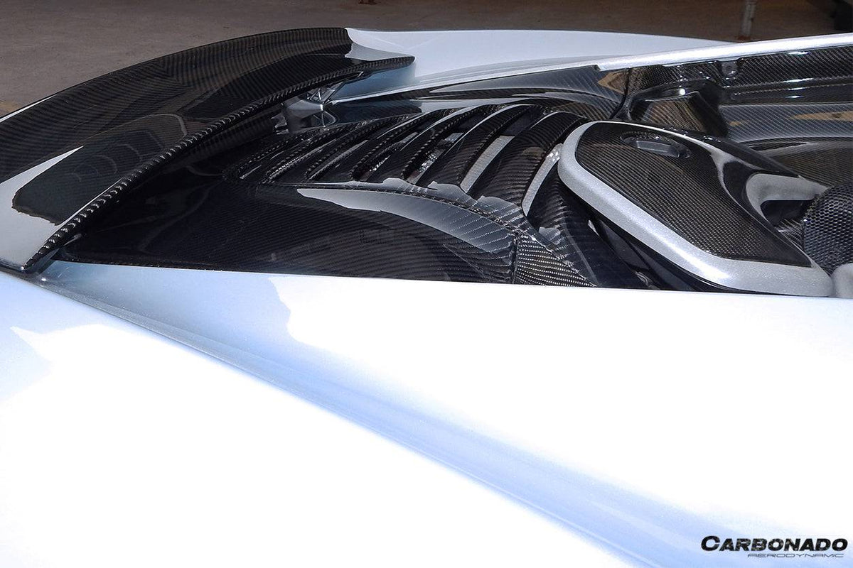 2011-2017 McLaren 650S/MP4 12C Autoclave Carbon Fiber Armadillo Engine Cover Replacement - Carbonado Aero