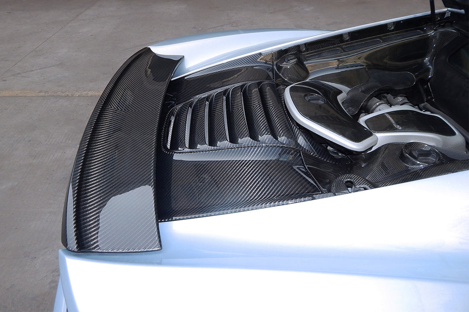 2011-2017 McLaren 650s/MP4 12C Autoclave Carbon Fiber Armadillo Engine Cover Replacement