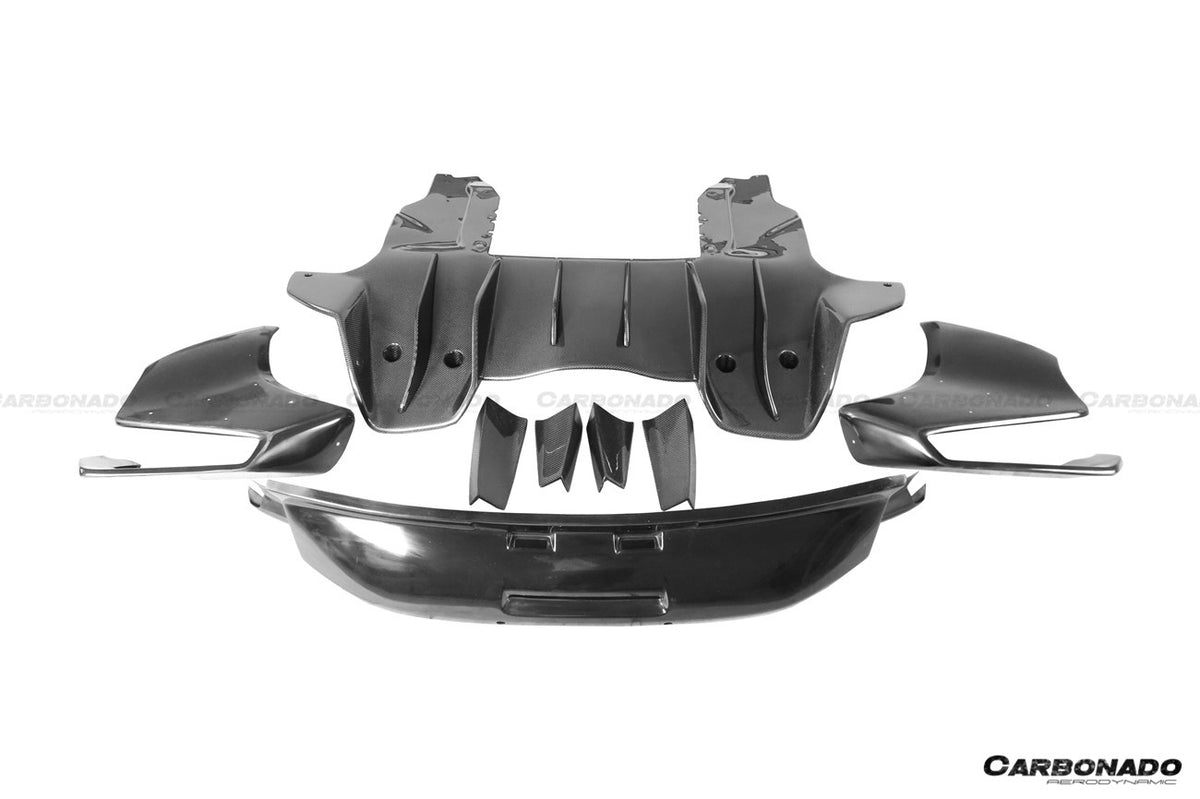 2011-2017 McLaren MP4 12C/650S Rebel Performance Style Rear Bumper - Carbonado Aero