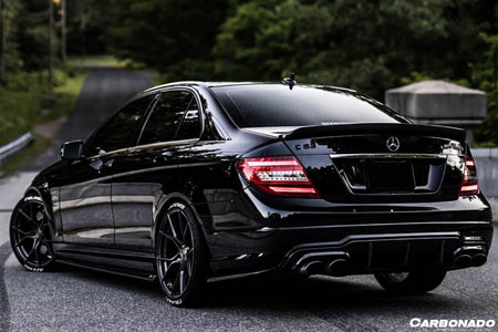 2008-2014 Mercedes Benz W204 C-Class C63 AMG Sedan VS Style Carbon Fiber Trunk Spoiler - Carbonado Aero