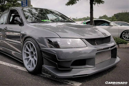 2003-2006 Mitsubishi Evo 7/8/9 VTC Style Front Bumper - Carbonado Aero