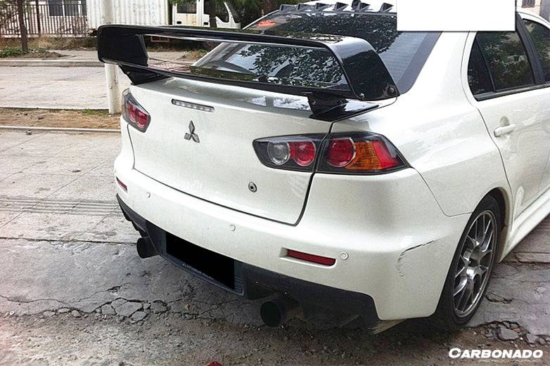 2008-2016 Mitsubishi Evo 10 VTX Style Carbon Fiber Trunk Spoiler Wing - Carbonado Aero