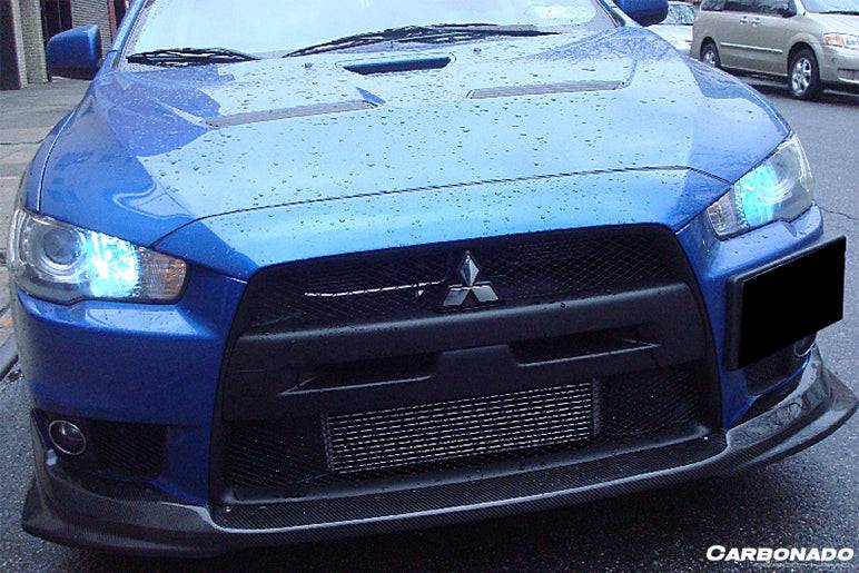 2008-2016 Mitsubishi Evolution10 BS Style Carbon Fiber Front Lip - Carbonado