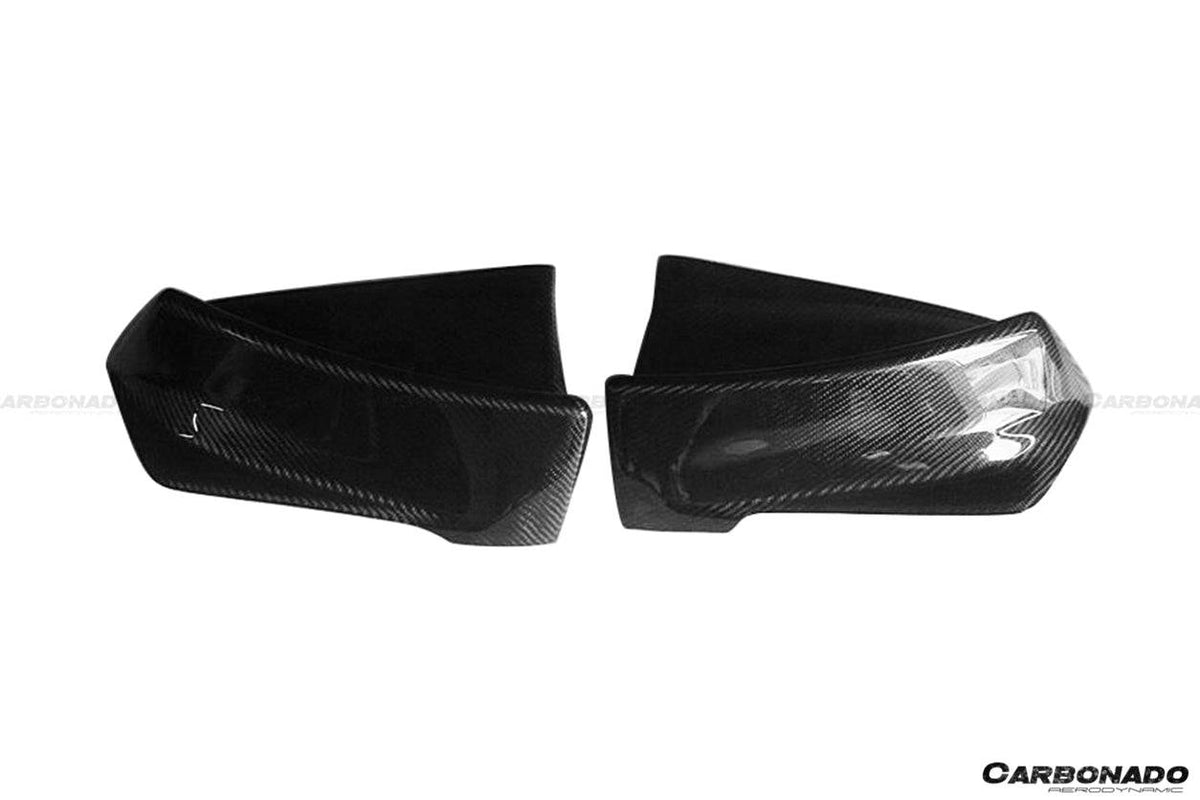 2008-2016 Mitsubishi Evolution 10 RS Style Carbon Fiber Rear Caps - Carbonado