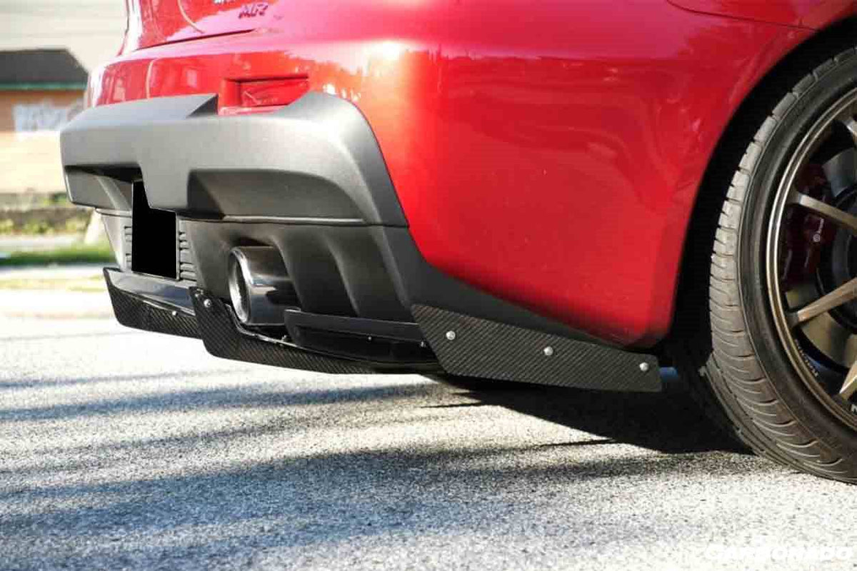 2008-2016 Mitsubishi Evolution EVO10 VRS Style Carbon Fiber Rear Diffuser - Carbonado Aero