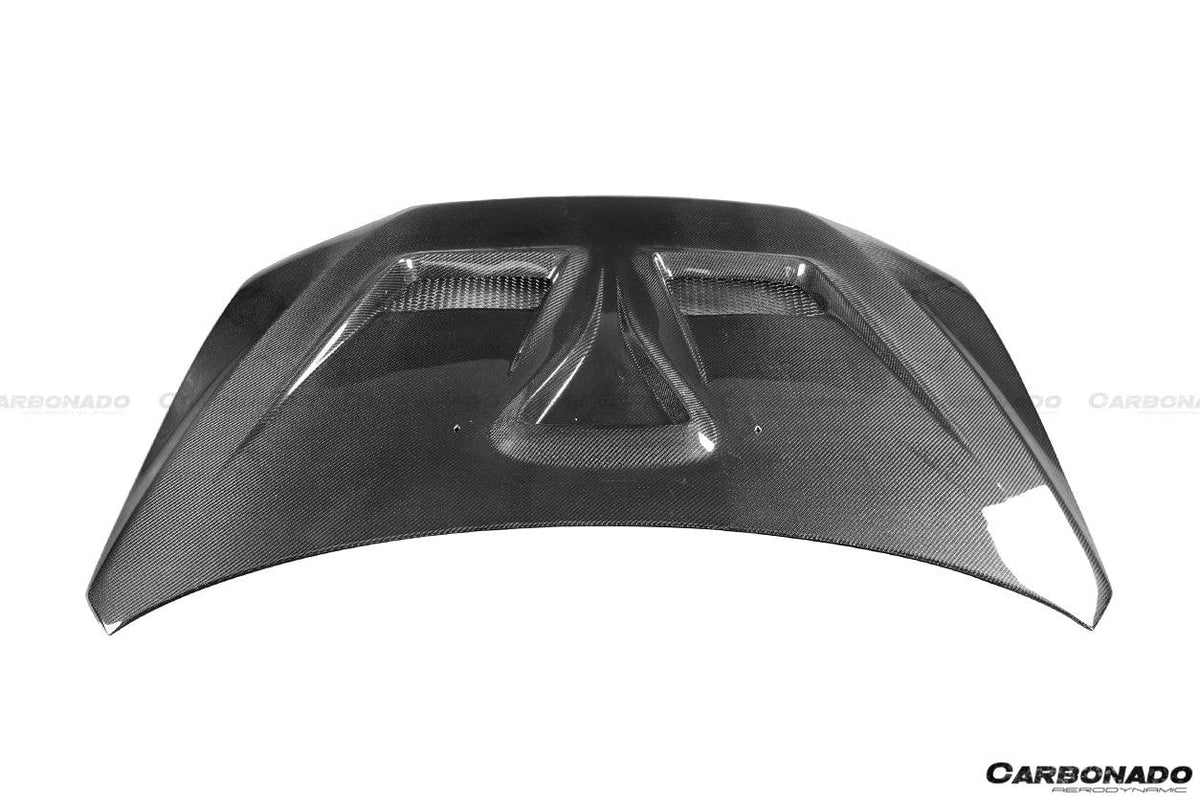 2008-2016 Mitsubishi Lancer VTX Style Carbon Fiber Hood - Carbonado Aero