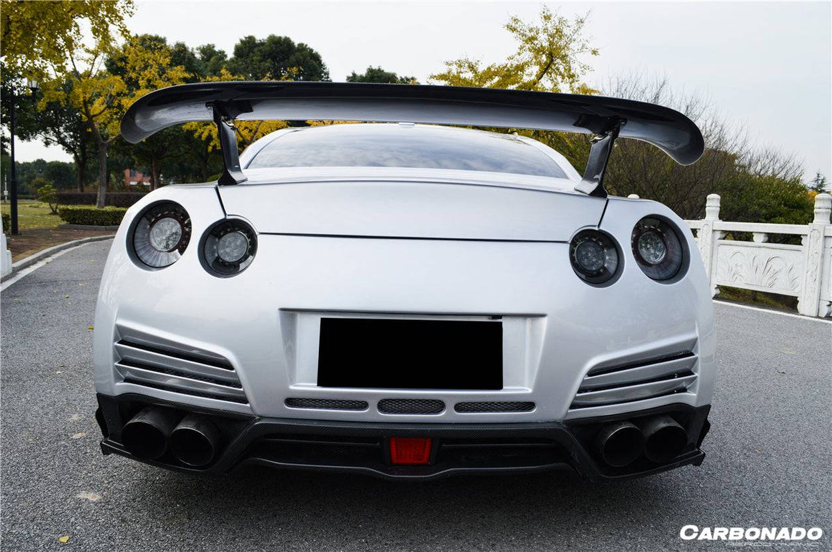2012-2016 Nissan GTR R35 DBA VA Style Rear Diffuser Lip - Carbonado
