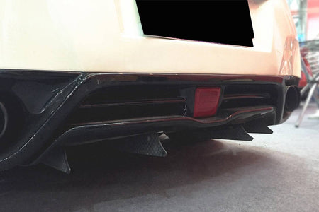 2012-2022 Nissan GTR R35 DBA/EBA VA Style Rear Diffuser Canards - Carbonado