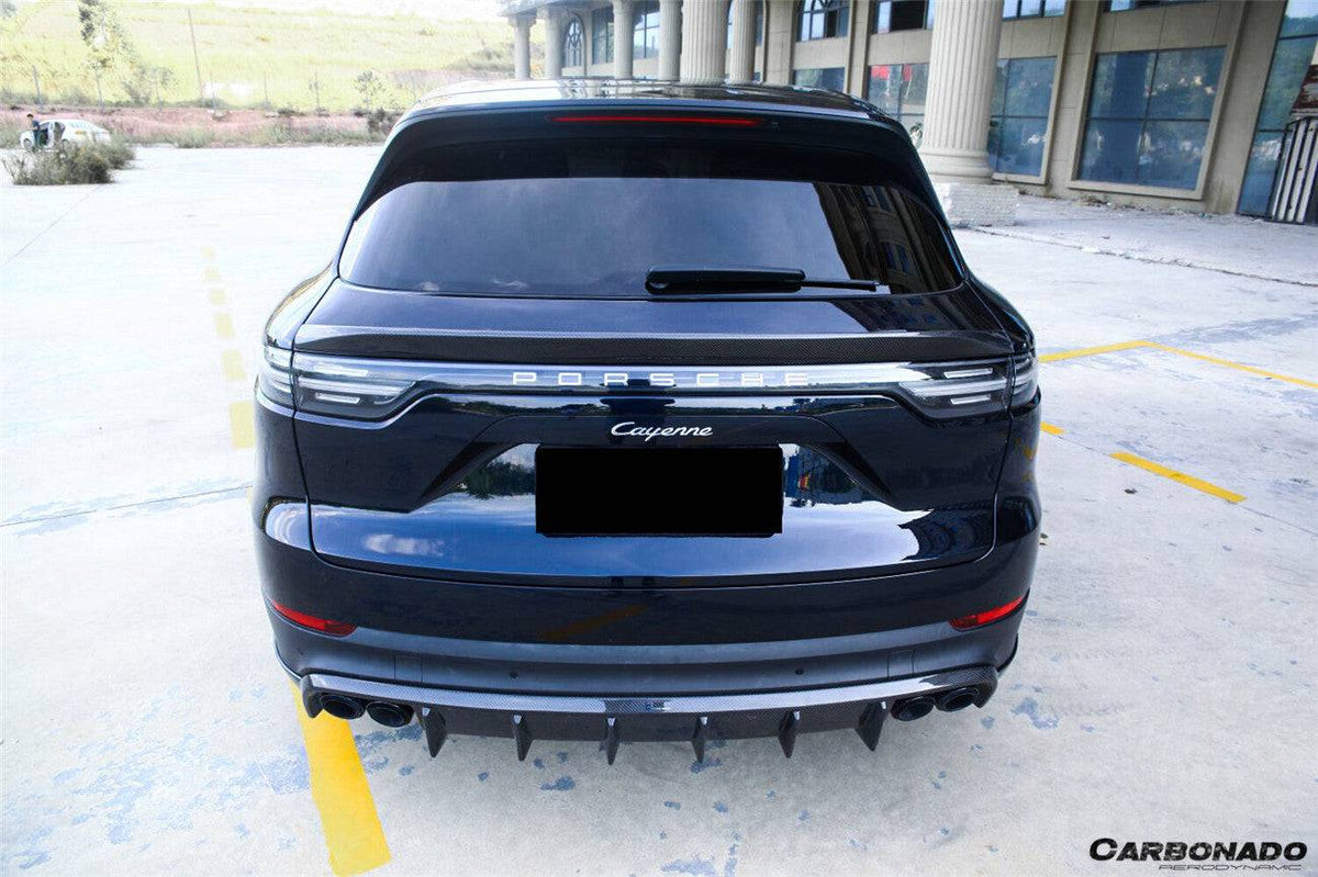 2019-2023 Porsche 959.1 Cayenne S/GTS/E-Hybrid OD Style Carbon Fiber Trunk Spoiler - Carbonado Aero