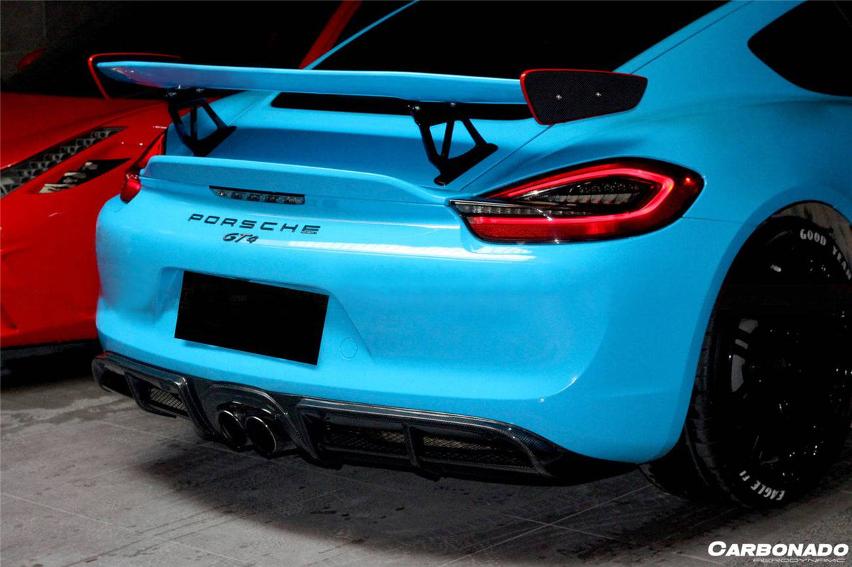 2012-2016 Porsche 981 Boxster/Cayman GT4 Style Trunk Spoiler - Carbonado Aero