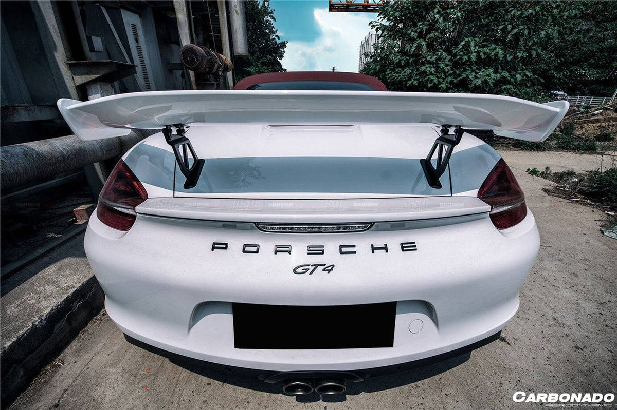 2012-2016 Porsche 981 Boxster/Cayman GT4 Style Trunk Spoiler - Carbonado Aero