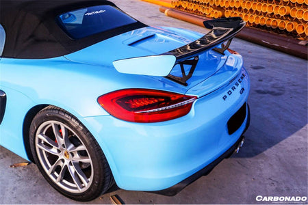 2012-2016 Porsche 981 Boxster/Cayman GT4 Style Trunk Spoiler - Carbonado Aero