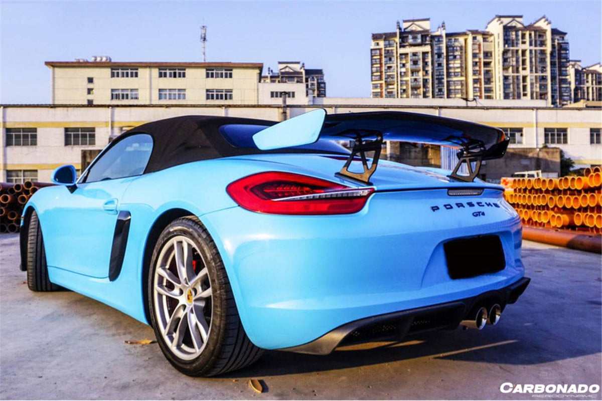 2012-2016 Porsche 981 Boxster/Cayman GT4 Style Trunk Spoiler - Carbonado Aero