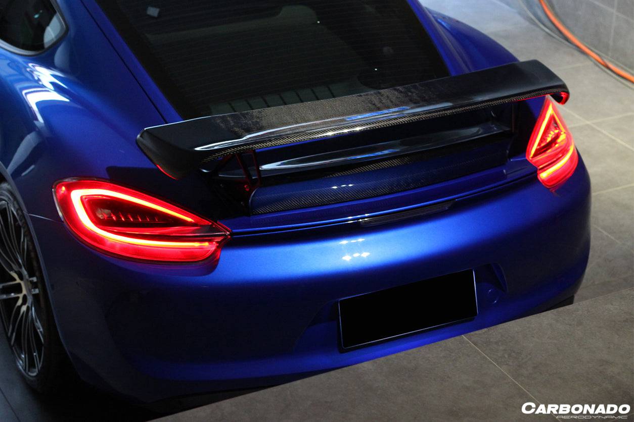 2012-2016 Porsche 981 Cayman TA Style Style Trunk Spoiler - Carbonado Aero