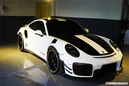 2013-2019 Porsche 911 991-2 Turbo S OEM Style Carbon Fiber Quarter Panel Side Scoops - Carbonado Aero