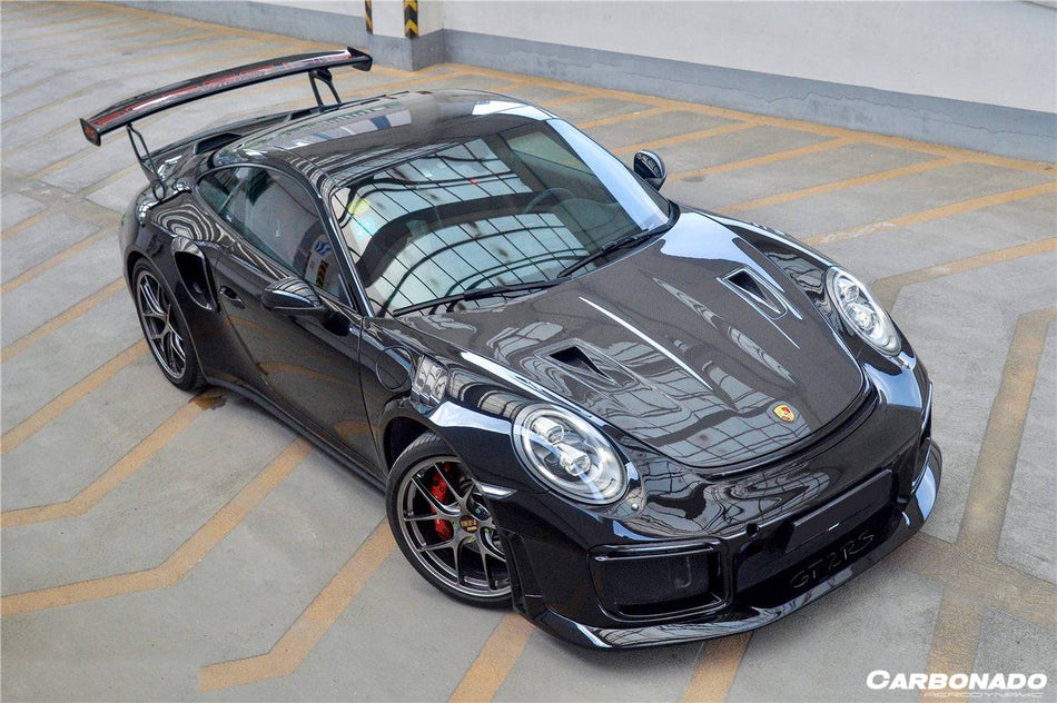 2013-2019 Porsche 911 991 Turbo/S GT2RS Style Carbon Fiber Quarter Panel Side Scoops - Carbonado