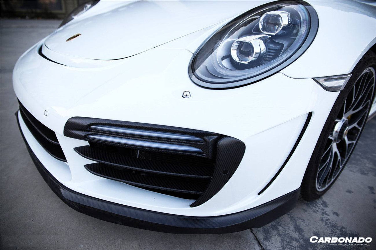 2016-2019 Porsche 911 991.2 Turbo/s TP Style Front Bumper - Carbonado Aero