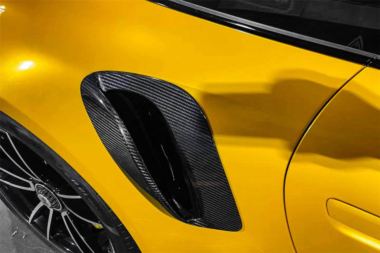 2020-2023 Porsche 911 992 TurboS TA Style DRY Carbon Fiber Quarter Panel Side Scoops - Carbonado