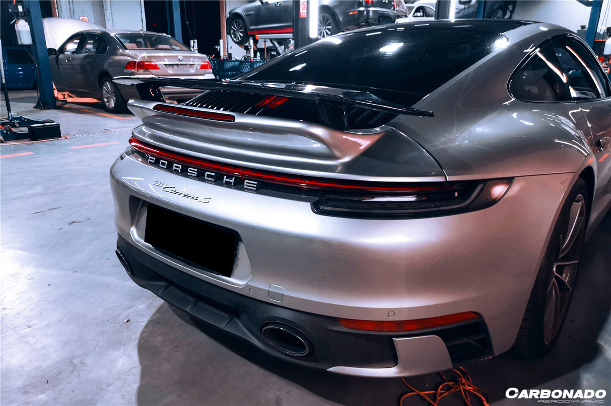 2019-2023 Porsche 911 992 Carrera/S/4/4S/Cabriolet Turbo Style Trunk Spoiler - Carbonado Aero