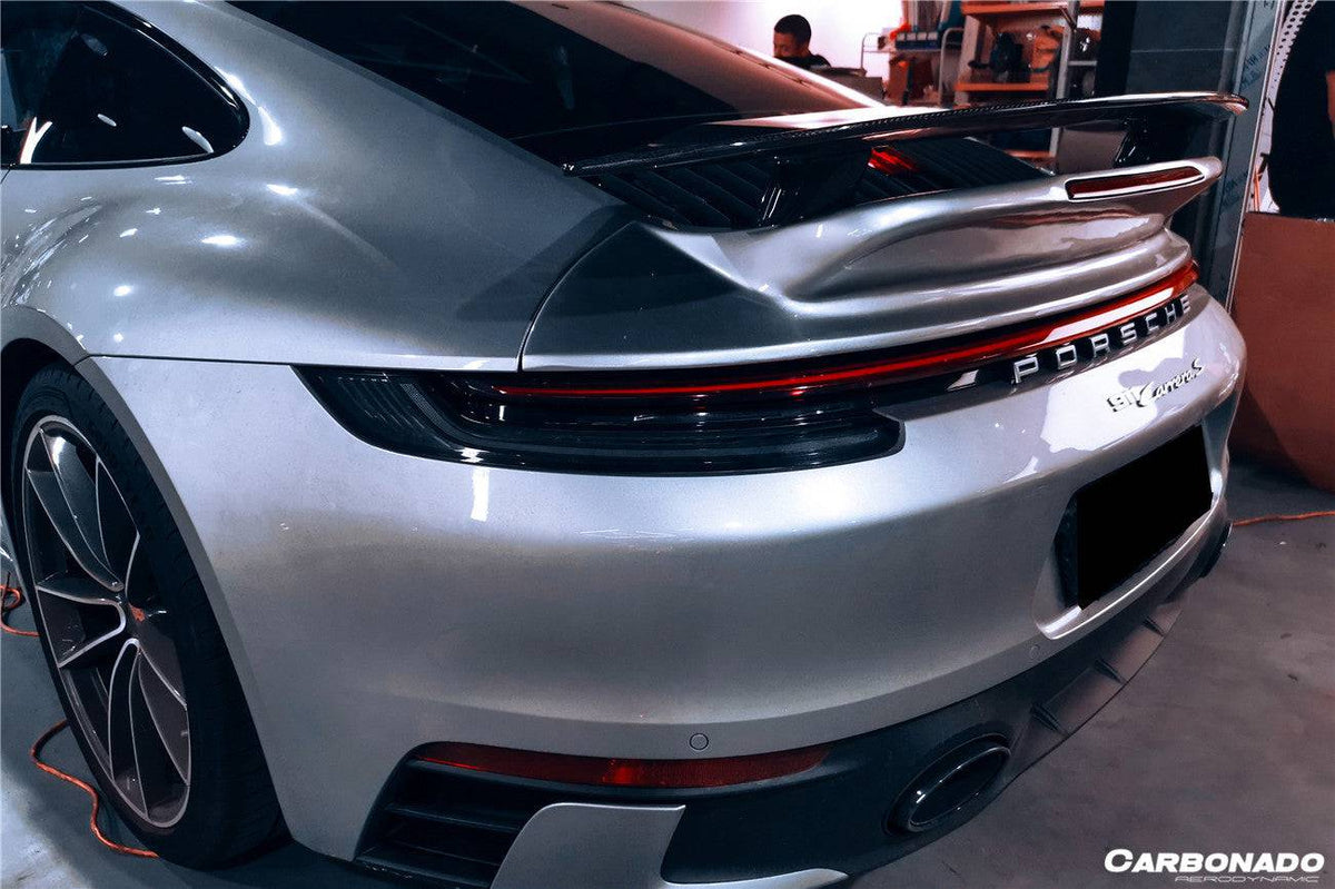 2019-2023 Porsche 911 992 Carrera/S/4/4S/Cabriolet Turbo Style Trunk Spoiler - Carbonado Aero