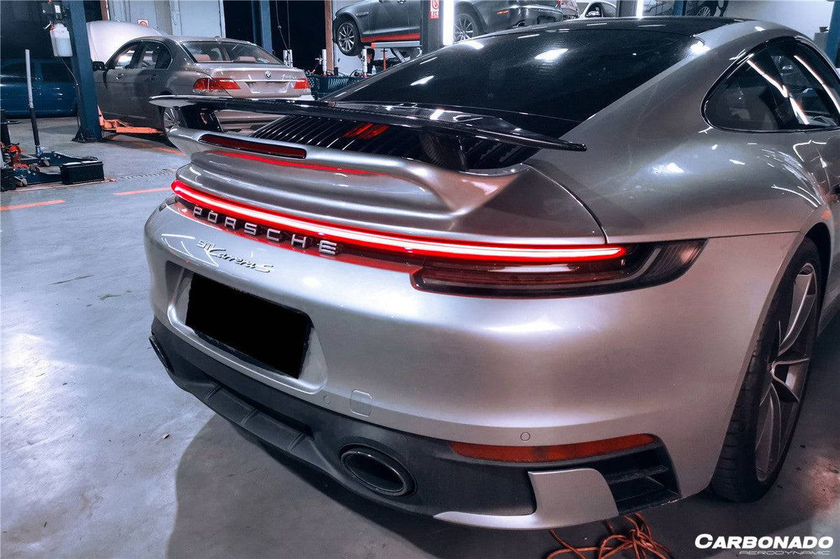 2019-2023 Porsche 911 992 Carrera/S/4/4S/Cabriolet Turbo Style Trunk Spoiler - Carbonado Aero