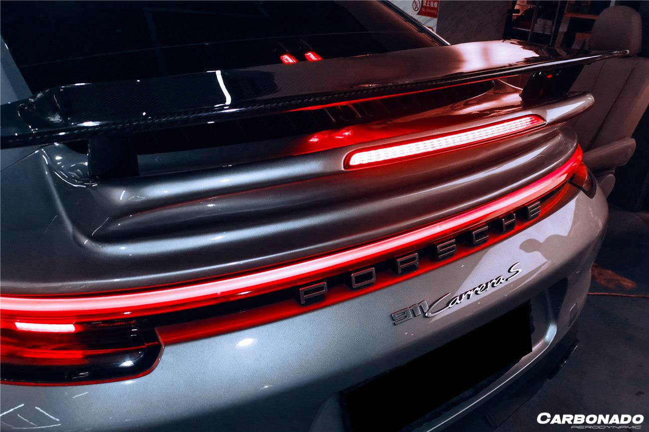 2019-2023 Porsche 911 992 Carrera/S/4/4S/Cabriolet Turbo Style Trunk Spoiler - Carbonado Aero