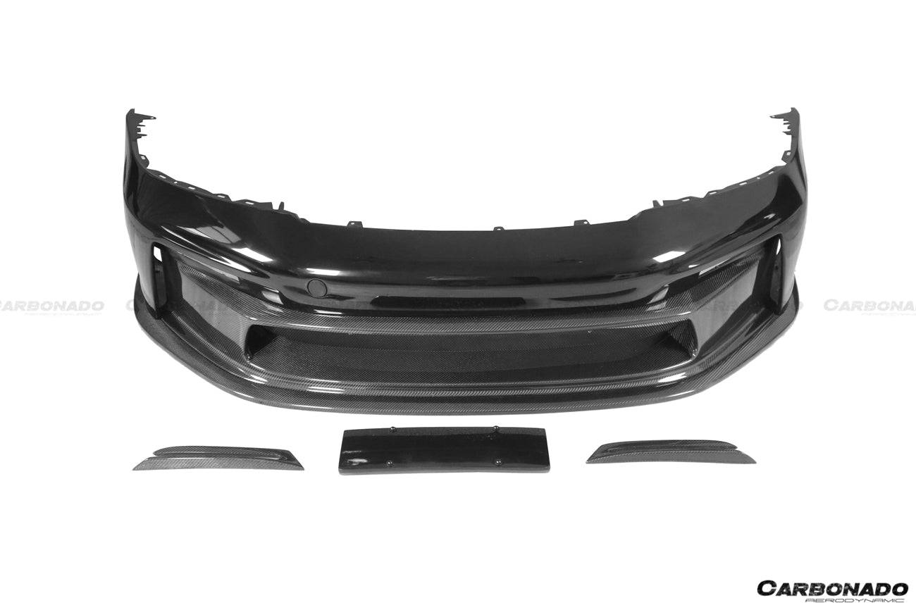 2019-2023 Porsche 911 992 Carrera/S/4/4S/Targa/Cabriolet GT3 Style Front Bumper - Carbonado Aero