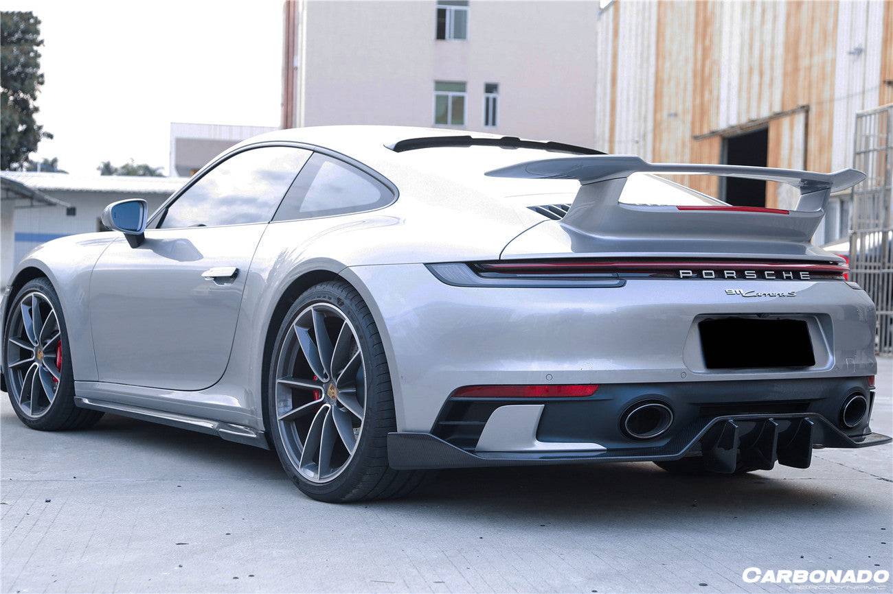 2019-2023 Porsche 911 992 Carrera/S/4/4S/Targa/Cabriolet WP Style Dry Carbon Fiber Side Skirts - Carbonado Aero