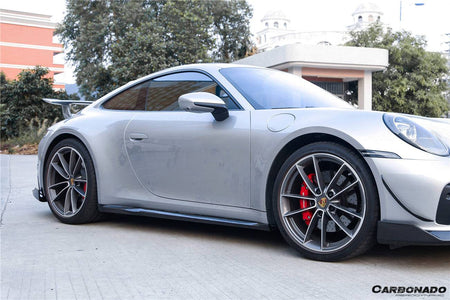 2019-2023 Porsche 911 992 Carrera/S/4/4S/Targa/Cabriolet WP Style Dry Carbon Fiber Side Skirts - Carbonado Aero